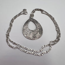 Load image into Gallery viewer, Back View of Vintage 925 Sterling Silver Pendant with 925 Hallmark
