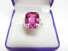 Load image into Gallery viewer, Vintage USSR 875 Silver Amethyst Solitaire Ring – Size 6.5 | Retro Geometric Design
