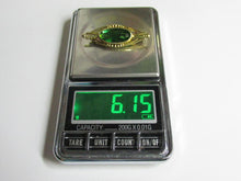 Load image into Gallery viewer, Vintage Soviet Russian 875 Silver Green Alpanite Brooch – 16.72g | Art Deco Retro
