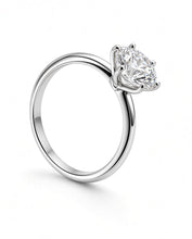 Load image into Gallery viewer, 14K White Gold Lab-Grown Diamond Solitaire Ring 1.65ct D VS1 Excellent Cut Size 6.5
