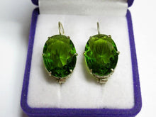 Load image into Gallery viewer, Vintage Russian Soviet sterling silver Fezba Market earrings with intricate Alpanite design, women's jewelry accessory.
