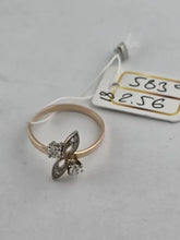 Load image into Gallery viewer, Vintage Soviet 14K 583 Gold Ring with 0.32ct Yakut Diamonds Size 7.75
