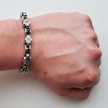 Load image into Gallery viewer, 925 Sterling Silver Orthodox Onyx Heavy Bracelet Save &amp; Protect Handmade Ukraine
