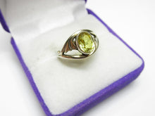 Load image into Gallery viewer, Vintage USSR 875 Silver Citrine Ring – Retro Modernist Sculptural Wave Design, Size 6
