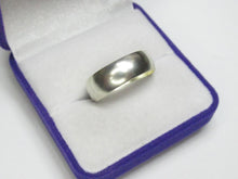 Load image into Gallery viewer, Side View of Vintage Soviet 916 Silver Plain Domed Band Ring
