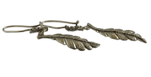 Load image into Gallery viewer, Close-up of Vintage 925 Sterling Silver Statement Earrings with Elegant Design
