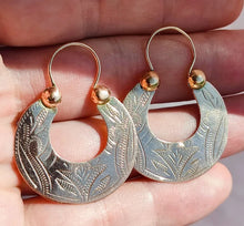 Load image into Gallery viewer, Russian Imperial 56 Gold Hallmark on Antique 14K Gold Earrings
