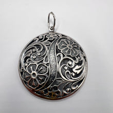 Load image into Gallery viewer, Elegant Vintage Round Filigree Pendant in Solid 925 Sterling Silver
