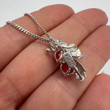 Load image into Gallery viewer, Detailed Pendant Design on Vintage 925 Sterling Silver Necklace Set
