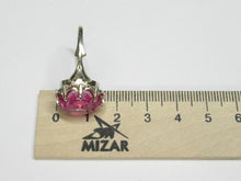 Load image into Gallery viewer, Vintage USSR 875 Silver Amethyst Statement Ring – Large Oval Pink Gemstone, Size 9.5
