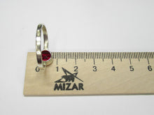 Load image into Gallery viewer, Vintage Soviet 875 Silver Minimalist Tourmaline Ring for Women Size 8.5
