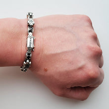 Load image into Gallery viewer, 925 Sterling Silver Orthodox Onyx Heavy Bracelet Save &amp; Protect Handmade Ukraine
