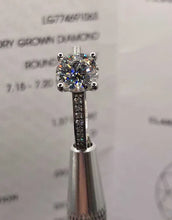 Load image into Gallery viewer, 14K White Gold Diamond Ring 1.37ct D VS1 IGI Certified for Women Size 6.5
