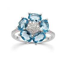 Load image into Gallery viewer, Vintage Russian 925 Sterling Silver Cubic Zirconia Ring – Size 8.5 | Women’s Jewelry
