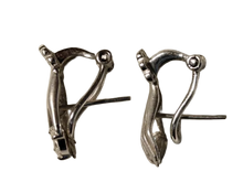 Load image into Gallery viewer, Detailed View of Natural Marquise Diamonds in Artistic Hand Design Earrings
