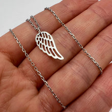 Load image into Gallery viewer, Handcrafted Vintage Angel Wing Pendant in Solid 925 Sterling Silver
