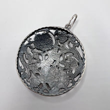 Load image into Gallery viewer, Handcrafted Vintage Sterling Silver Floral Filigree Necklace Charm
