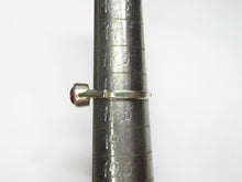 Load image into Gallery viewer, Handcrafted Vintage USSR 875 Silver Ring with Round Faceted Pink Tourmaline
