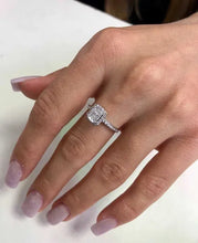 Load image into Gallery viewer, Handcrafted 14K White Gold Ring with 1.03ct D VVS2 Lab-Grown Diamond
