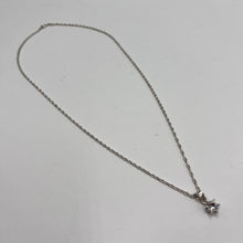 Load image into Gallery viewer, Detailed Prong Setting on 925 Sterling Silver Cubic Zirconia Pendant
