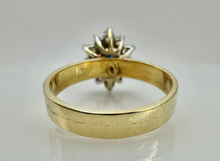 Load image into Gallery viewer, Vintage USSR 14K 583 Red Gold Sapphire Diamond Ring for Women Size 7.25

