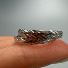 Load image into Gallery viewer, Solid 925 Sterling Silver Textured Hoop Earrings for Women
