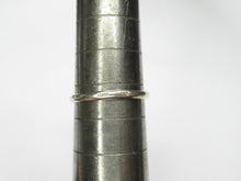 Load image into Gallery viewer, Elegant Vintage Soviet Silver Bezel Tourmaline Ring with Geometric Shoulders
