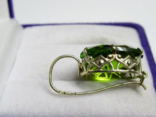 Load image into Gallery viewer, Vintage Russian Soviet earrings in sterling silver 875 with Alpanite, women's jewelry featuring intricate metalwork.
