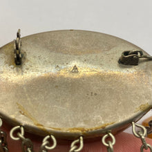 Load image into Gallery viewer, Vintage Baltic Amber Brooch with Decorative Chain Tassels
