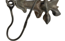 Load image into Gallery viewer, Handcrafted Vintage Floral Statement Earrings in 925 Sterling Silver
