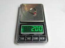 Load image into Gallery viewer, Vintage USSR 875 Silver Tourmaline Bezel Fluted Ring Ready to Wear
