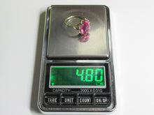 Load image into Gallery viewer, Vintage USSR 875 Silver Amethyst Statement Ring – Large Oval Pink Gemstone, Size 9.5
