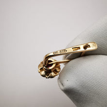 Load image into Gallery viewer, Vintage Soviet 583 Rose Gold Ruby Earrings Ready to Wear
