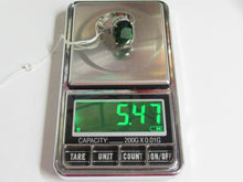 Load image into Gallery viewer, Vintage Russian 925 Sterling Silver Ring with Large Green Cubic Zirconia Size 10.75
