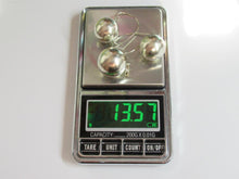 Load image into Gallery viewer, Vintage 925 Sterling Silver Sphere Pendant and Earrings Set Ready to Wear
