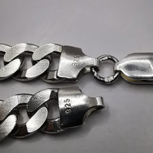 Load image into Gallery viewer, Vintage 925 Sterling Silver Heavy Cuban Link Necklace Ready to Wear
