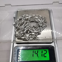 Load image into Gallery viewer, Vintage 925 Sterling Silver Heavy Paperclip Link Necklace Ready to Wear
