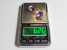 Load image into Gallery viewer, Vintage Russian Soviet earrings in sterling silver 875 with Alpanite, featuring intricate women's jewelry design.
