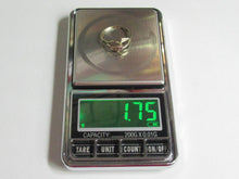 Load image into Gallery viewer, Vintage 875 silver gilt amethyst ring on a digital scale displaying a weight of 1.75 grams.
