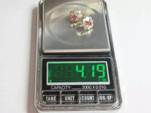 Load image into Gallery viewer, Vintage 875 Sterling Silver Ruby Ring and Earrings Set Ready to Wear
