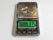 Load image into Gallery viewer, Vintage Russian earrings in sterling silver 925 with gold 375 9K details, showcasing intricate design and feminine jewelry style.
