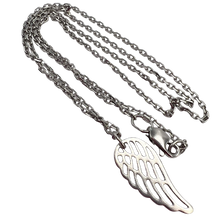 Load image into Gallery viewer, Vintage 925 Sterling Silver Angel Wing Pendant Necklace, Elegant Women's Jewelry
