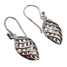 Load image into Gallery viewer, Vintage 925 Sterling Silver Retro Dangle Earrings with Elegant Openwork Design, Women's Jewelry
