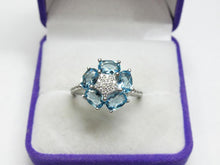 Load image into Gallery viewer, Vintage Russian Sterling Silver 925 Ring Cubic Zirconia, Women's Jewelry Size 8.5 us - Fezba Market
