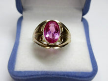 Load image into Gallery viewer, Vintage Soviet Russian Sterling Silver 875 Ring Amethyst ,Women's Jewelry Size 11.5 us - Fezba Market
