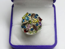Load image into Gallery viewer, Vintage Russian Sterling Silver 925 Ring Gold 375 Cubic Zirconia, Women's Jewelry Size 10.75 us - Fezba Market
