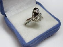 Load image into Gallery viewer, Vintage Russian Sterling Silver 925 Ring Cubic Zirconia , Womens Jewelry Size 9 us - Fezba Market

