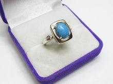 Load image into Gallery viewer, Vintage Russian Sterling Silver 925 Ring Turquoise , Women's Jewelry Size 6.5 us - Fezba Market
