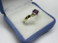 Load image into Gallery viewer, Vintage Russian Soviet Sterling Silver 875 Ring Sapphire ,Women's Jewelry Size 9 us - Fezba Market

