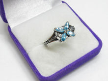Load image into Gallery viewer, Vintage Russian Sterling Silver 925 Ring Cubic Zirconia , Women's Jewelry Size 9.5 us - Fezba Market
